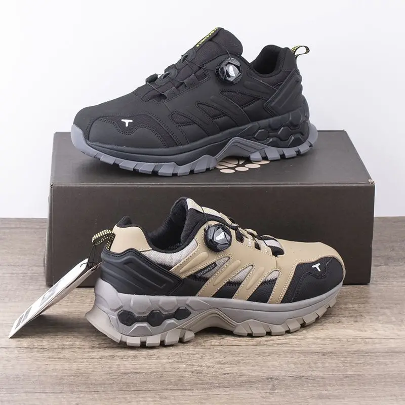 

Original Brand Fashion Thick Soled Trekking Sneaker Top Quality Mountain Climbing Footwear Anti Slip Quick Lacing Hiking Shoe