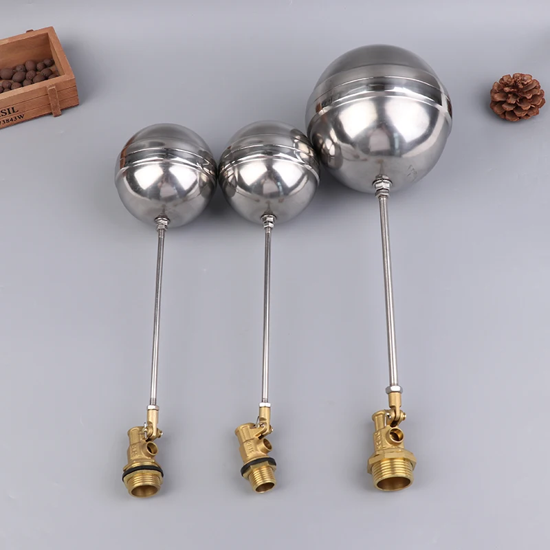 

1/2 "3/4" 1 "латунный поплавковый клапан, бак для холодной и горячей воды, плавающий шаровой клапан, туалетный клапан, SS201, бачок для регулировки потока стержня