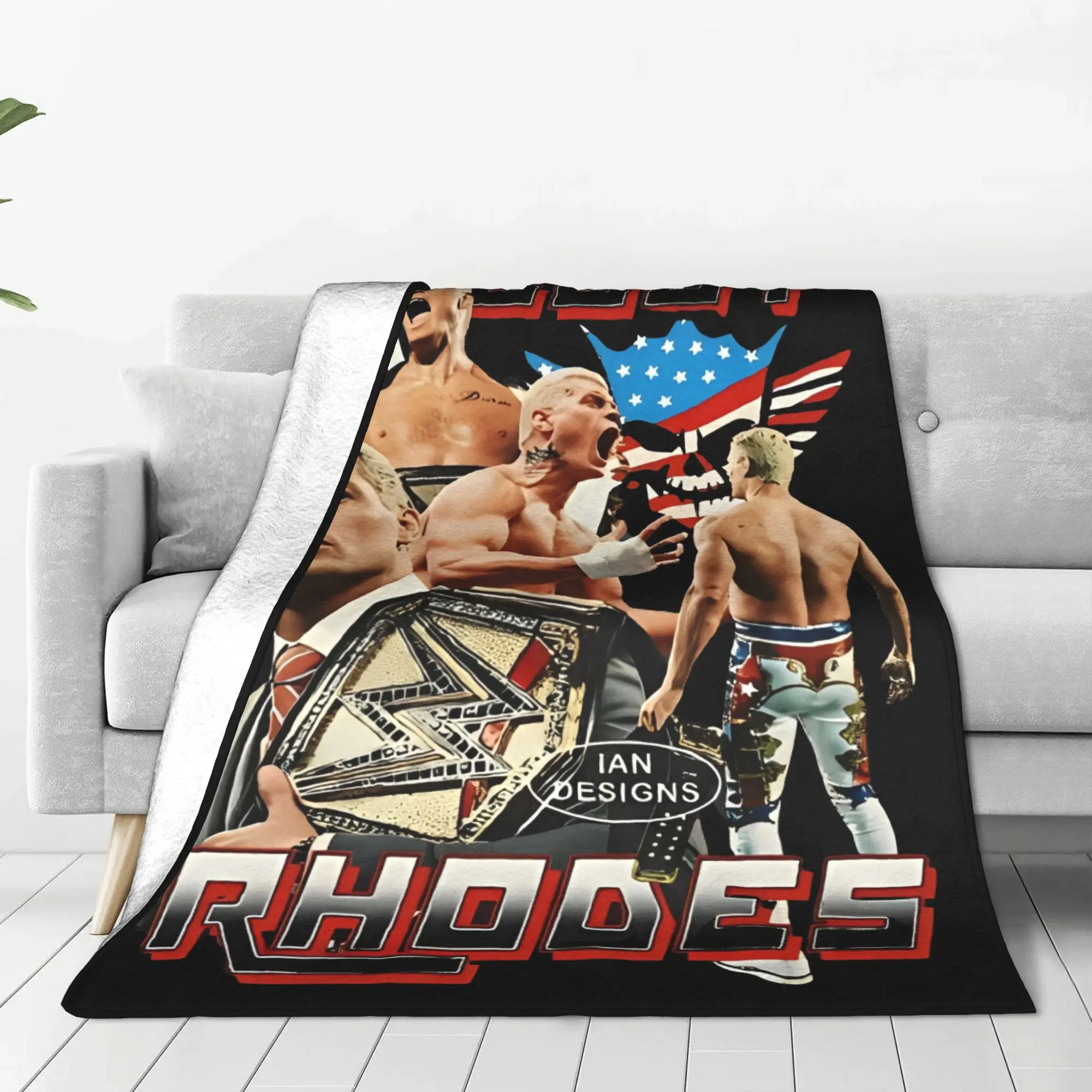 كودي رودس بطانيات محبوكة عتيقة بطانية رمي غامضة للسفر على شكل طائرة مخصصة خفيفة الوزن،