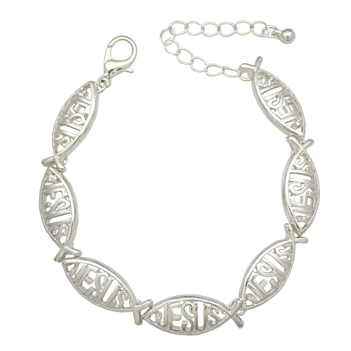Religiöse katholische Kirche christliche Jesus-Fisch-Kettenarmbänder für Frauen und Männer, Pulseira Charm-Armreif, Masculina Schmuckzubehör