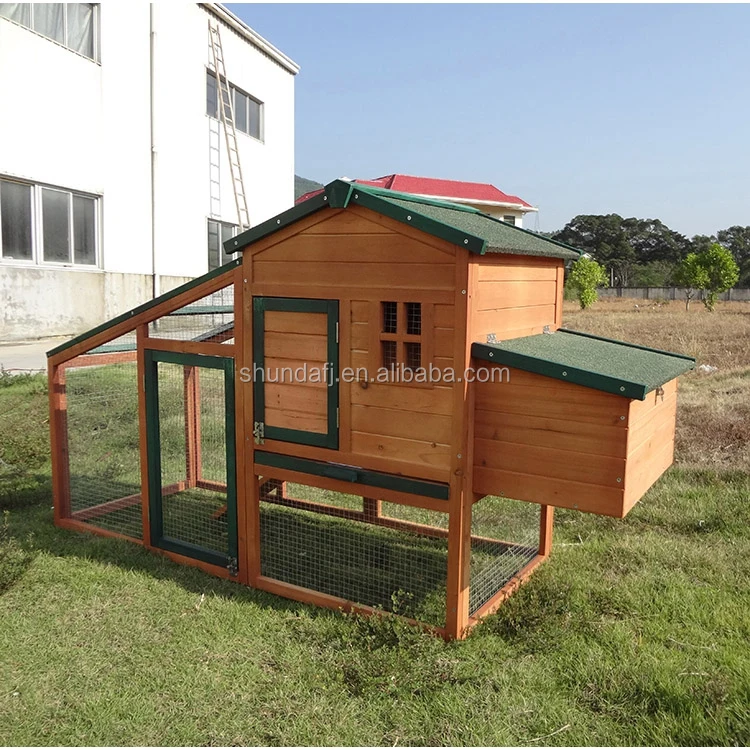 

SDC018 Большой закрытый комплект курятника из массива дерева на заднем дворе с гнездом Коробка для кроликов Перионик