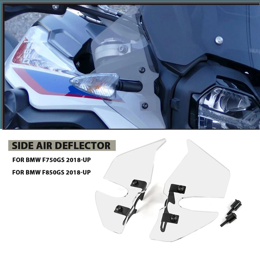 For BMW F750GS F850GS F 850 GS 750 2018-up 2019 2024 Motorcycle Accessories Side Windshield Windscreen Handshield Wind Deflector