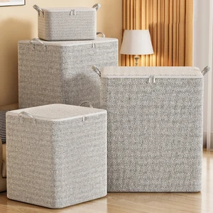 1pc Household Large Capacity Storage Bag Non-woven Material, Closet Wardrobe Organizer Can Be Used For Quilt Clothing, Toys