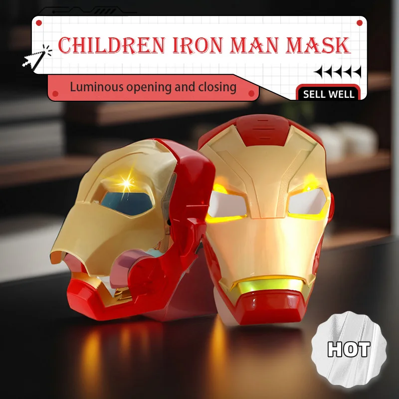 الرجل الحديدي قناع الكابتن قناع سوبر كول خارقة قناع لعبة الأداء الدعائم تأثيري الدعائم لعبة هدية هدية عيد الميلاد