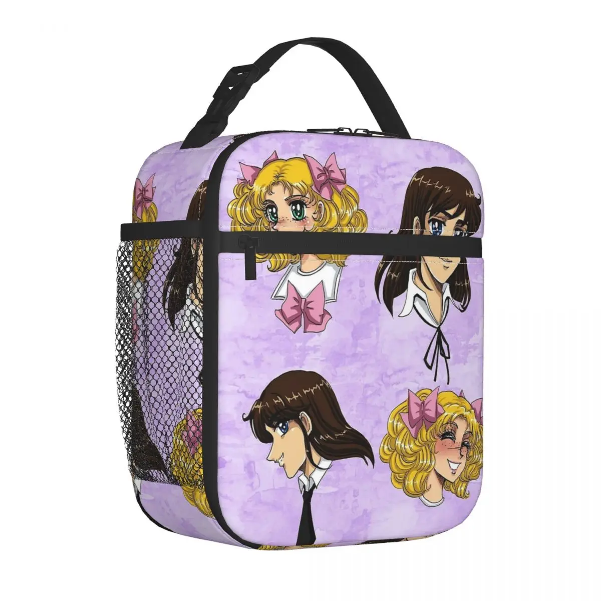 

Конфеты, конфеты, махровый узор, аниме, изолированная сумка для обеда, большая многоразовая термосумка, сумка-тоут, ланч-бокс, пляжная уличная сумка для мужчин и женщин