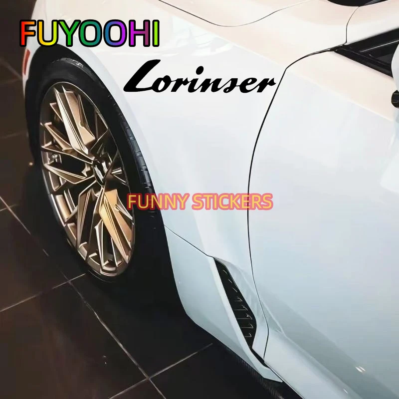 FUYOOHI Lorinser Car Sticker Waterproof Scratch Resistant Vinyl Decal Living Wardrobe Bathroom Personality Decoration