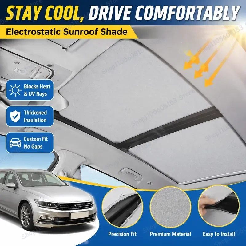 For Volkswagen Passat Magotan B8 2014 2015 2016 2017 2018 2019 2020 2021 2022 Sunroof Shade Electrostatic Sunshade UV