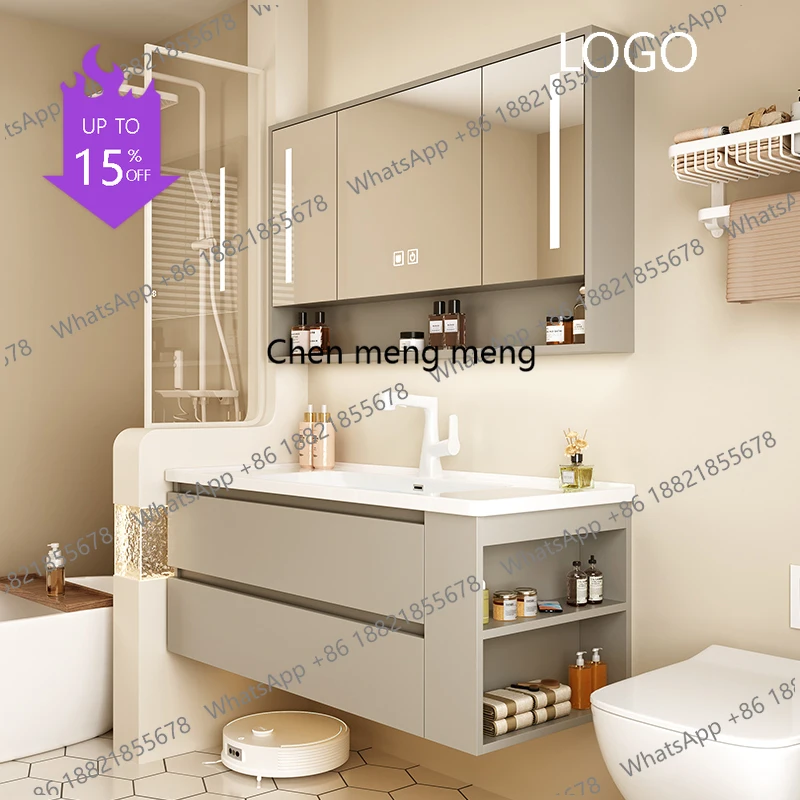 

Тумба под раковину D80, винтажная мебель для ванной комнаты, туалетная тумба с выдвижными ящиками, тумба для ванной с подсветкой и местом для хранения, мебель Armadi Aperti