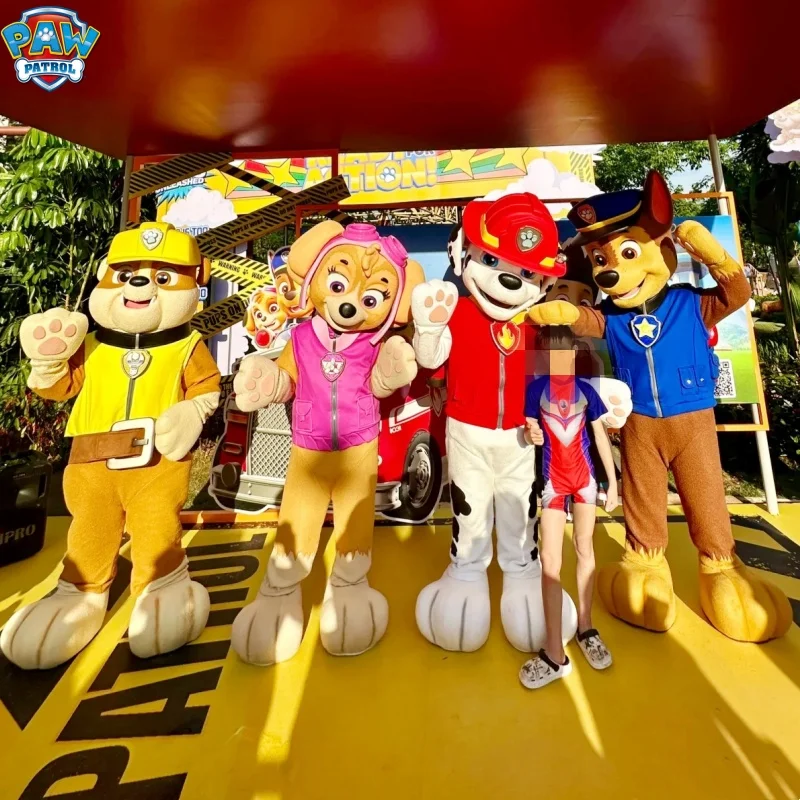 Hot Paw Patrol Cosplay Cartoon Costume Mascot Set Adult Clothing Commercial Activity Advertising Activity Halloween Costume Gift