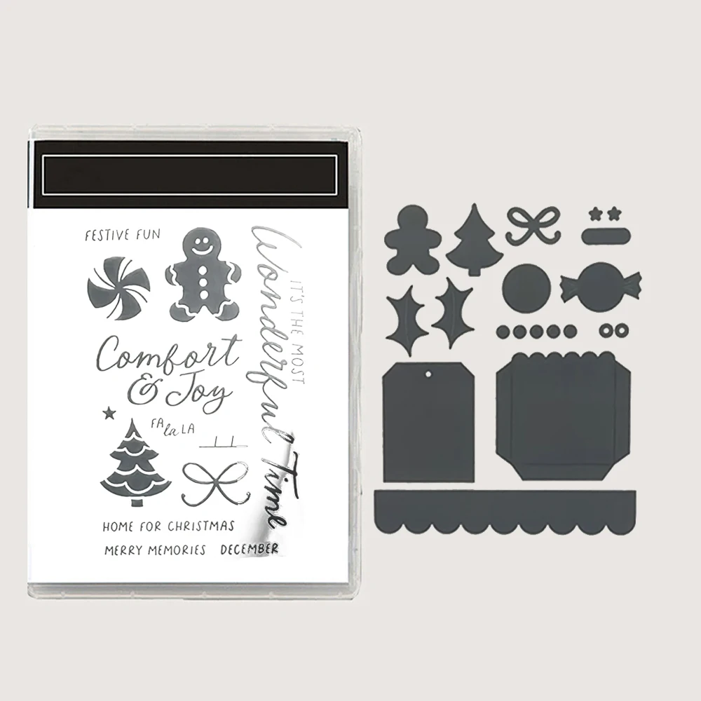 September-Dezember 2026 Neue Stempel-Kollektion Weihnachtsbaum Kürbis Herbst Winter Weihnachten für Scrapbooking DIY Basteln