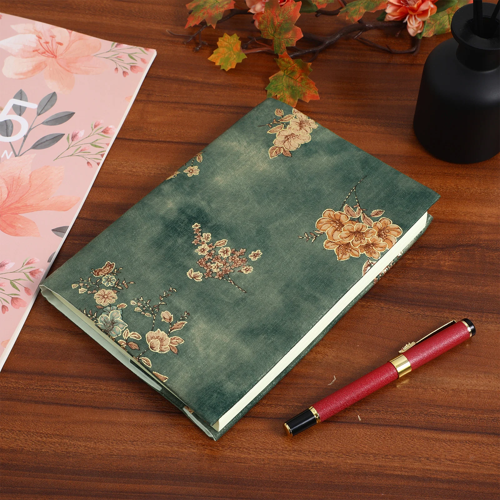 Book Cover Notebook A5 Size Adjustable Stamping Student Stationery