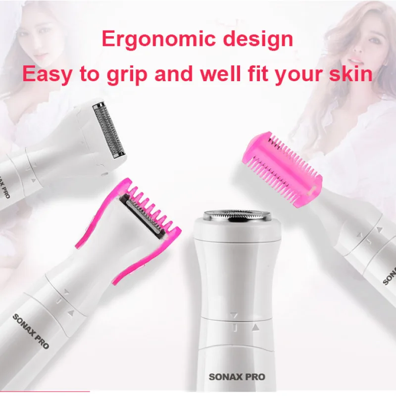 Многофункциональное перезаряжаемое женское устройство для удаления волос, многофункциональная бритва