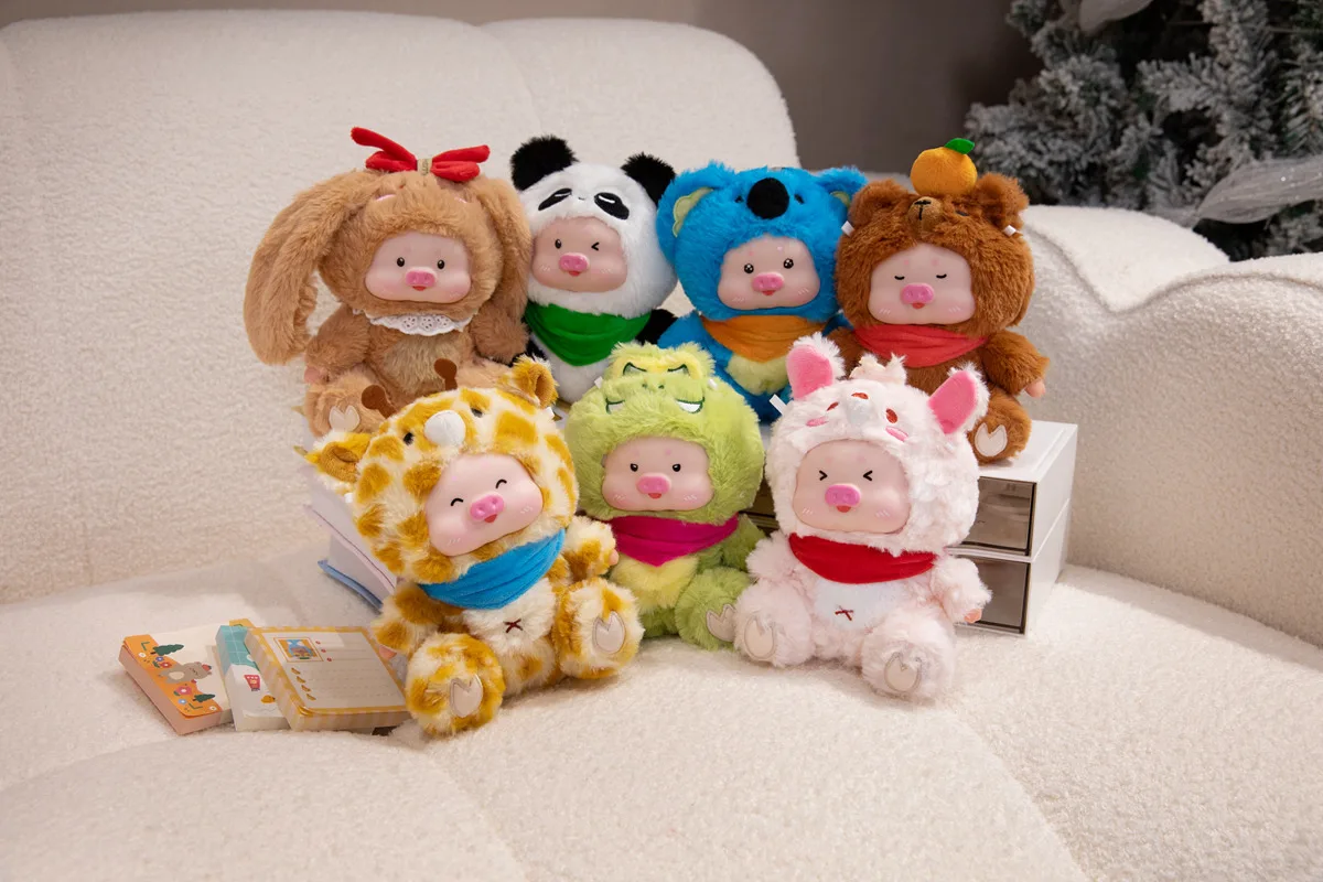 ตุ๊กตากระเป๋าตุ๊กตากล่องตาบอด,Star Pig Treasure Paradise Series, น่ารัก 7 ของเล่นสะสมลึกลับที่เป็นไปได้, ของขวัญที่ดีที่สุด