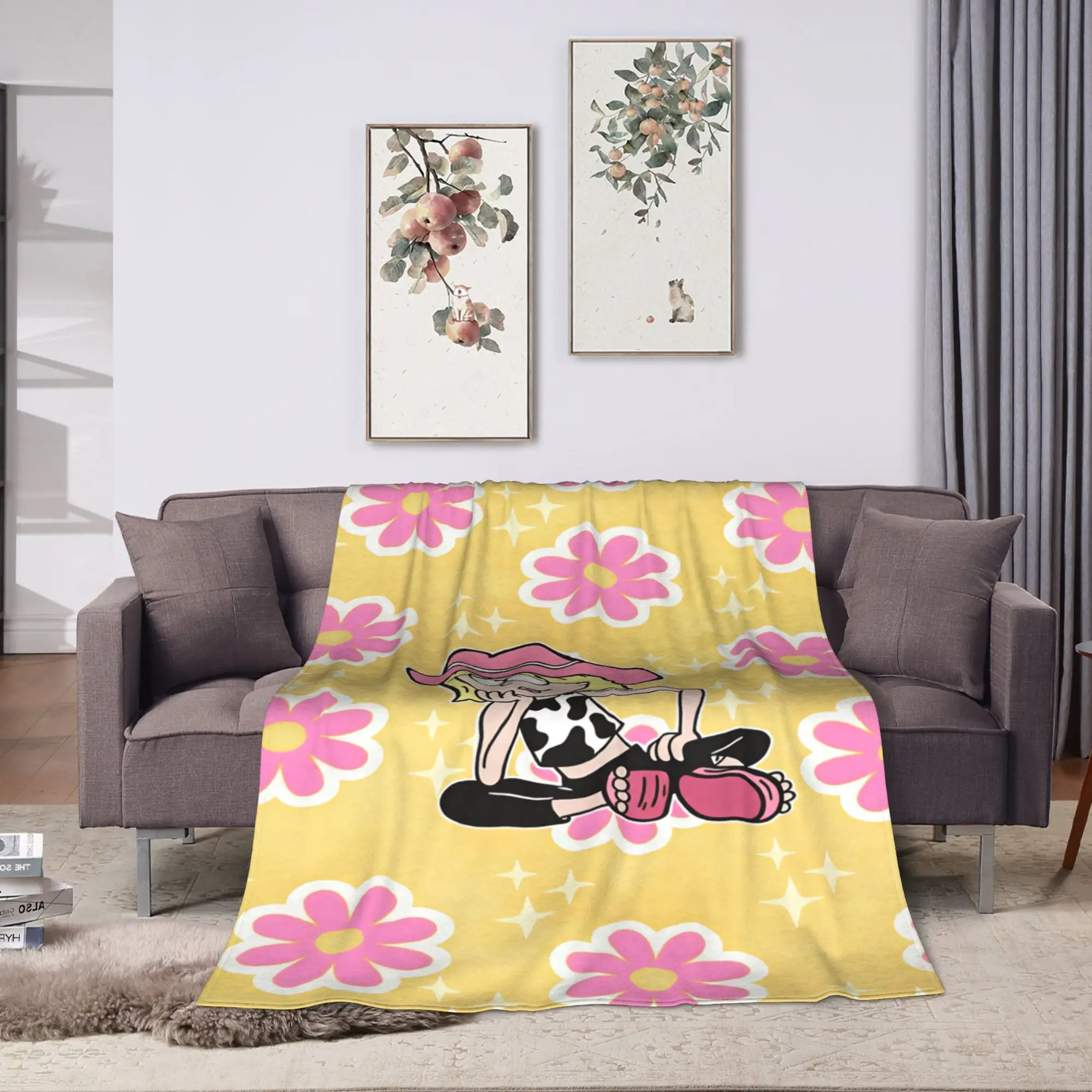 Warm Soft Blankets Camping Lizzies Cartoon McGuires Throw Blanket  Flannel Bedspread For Couch Bed Novelty Sofa Bed Cover