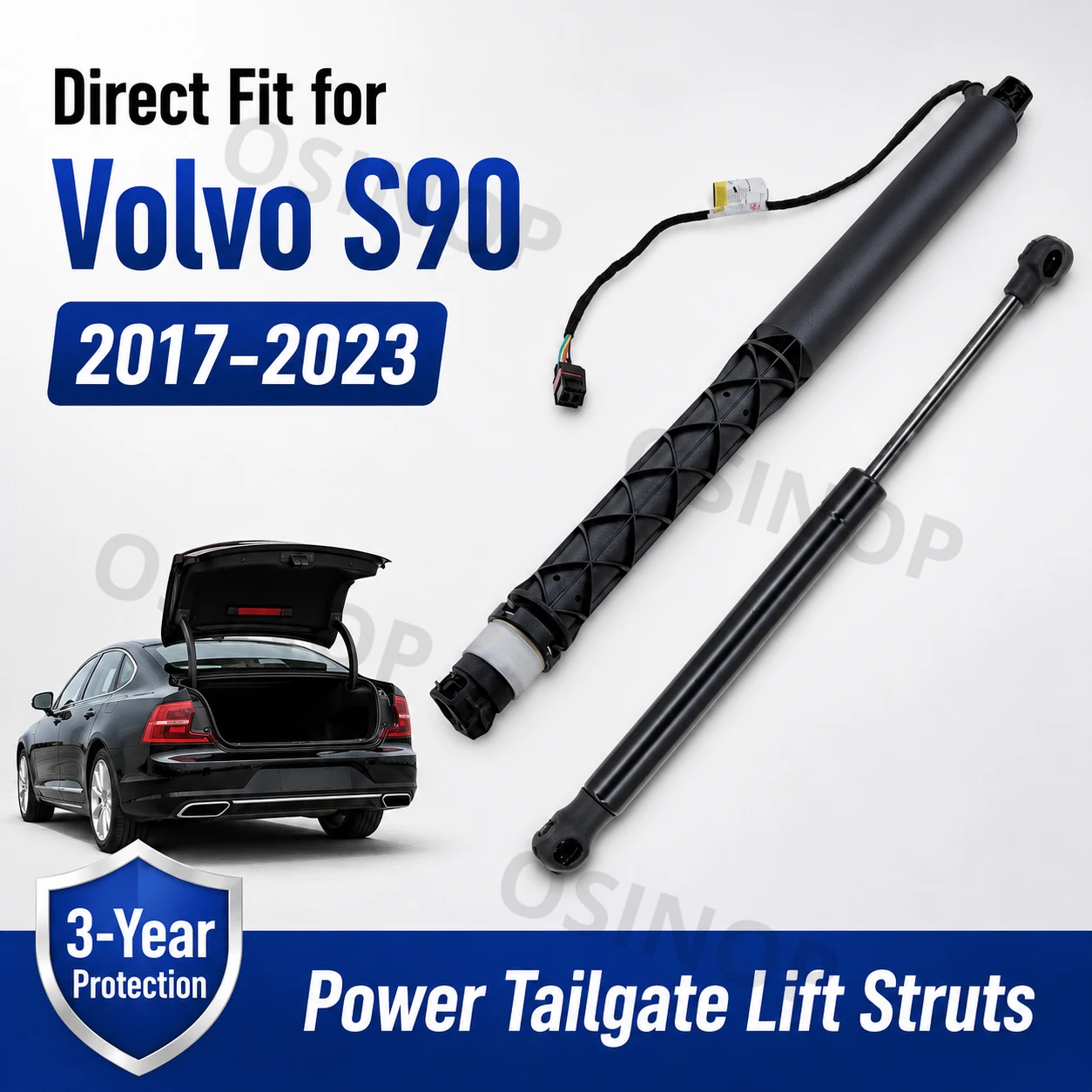 Power Liftgate Strut Replacement for Volvo S90 2017-2023 Electric Rear Tailgate Gas Spring, Fix Sagging Trunk 31690207 31385799