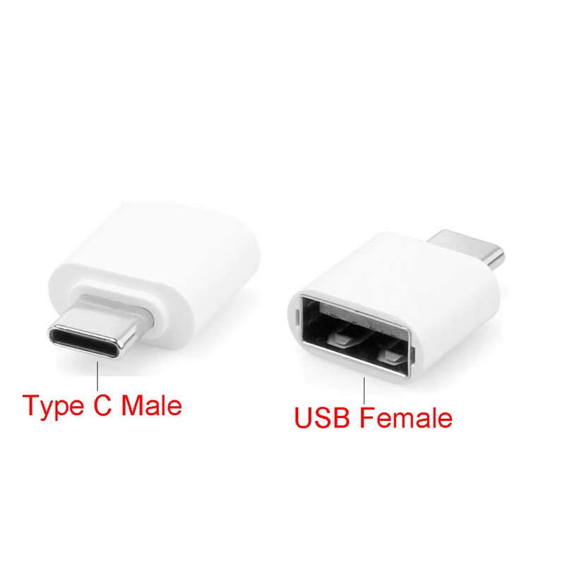 Adapter danych OTG typu C USB 3.1 męski na żeński USB do 12-calowego Macbooka