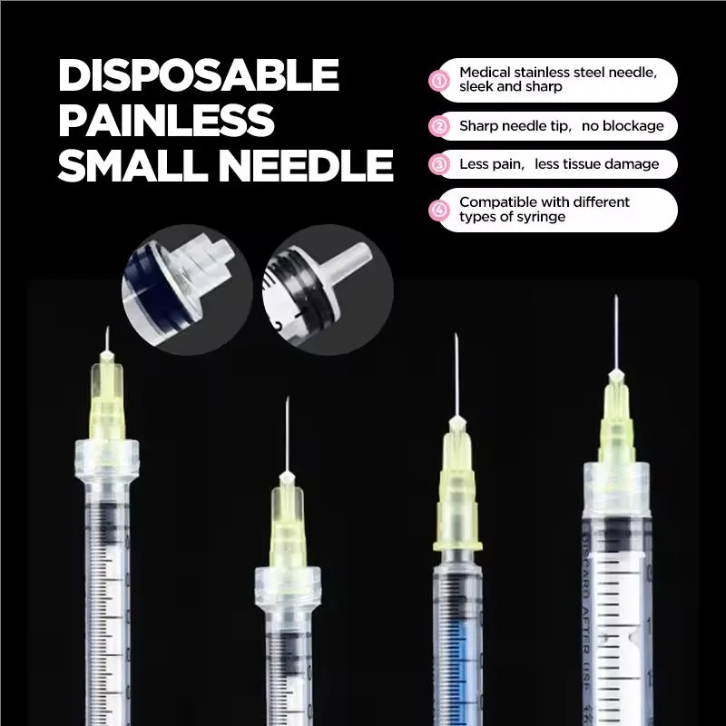 Micro Hypodermic Needle 18G 25G 27G 30G 31G 32G 34G Painless Small Needle Sterile Injector for Medical Beauty