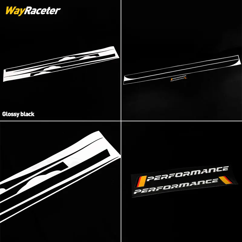 ملصق أداء لسيارة BMW X6 F16 F86 M Sport 2015-2019 مع أشرطة جانبية لباب السيارة