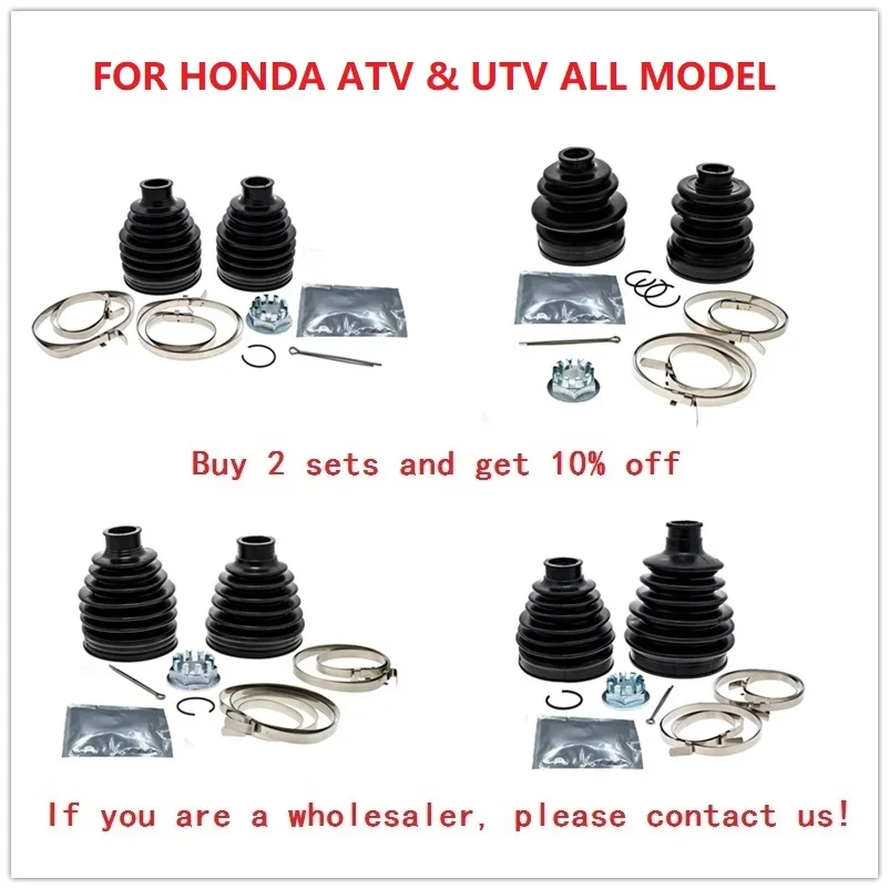 For HONDA Foreman Rancher Fourtrax Rincon Sportrax 350 400 420 450 500 650 680 700 MUV700 Talon Pioneer 500 700 1000 CV BOOT KIT