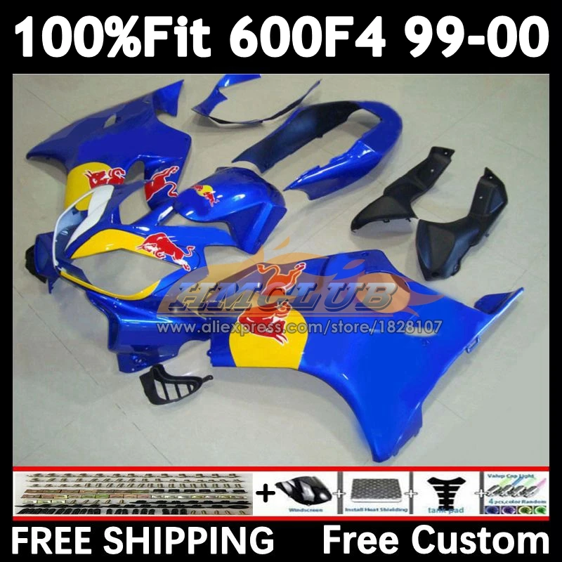 OEM Fairing For HONDA yellow red CBR600 F 4 CBR 600 FS 600F4 600CC 51No.134 CBR600 F4 99 00 CBR600F4 1999 2000 Injection Body ﻿