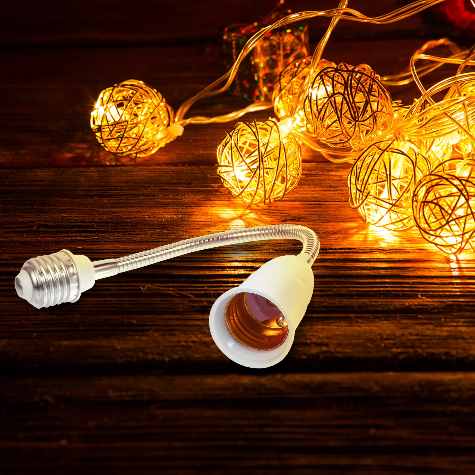 

To E27 Light Extender Adapter Lamp Base Extension Connector For Garage Basement Workshop Lighting Fixture Bulb Socket Extender