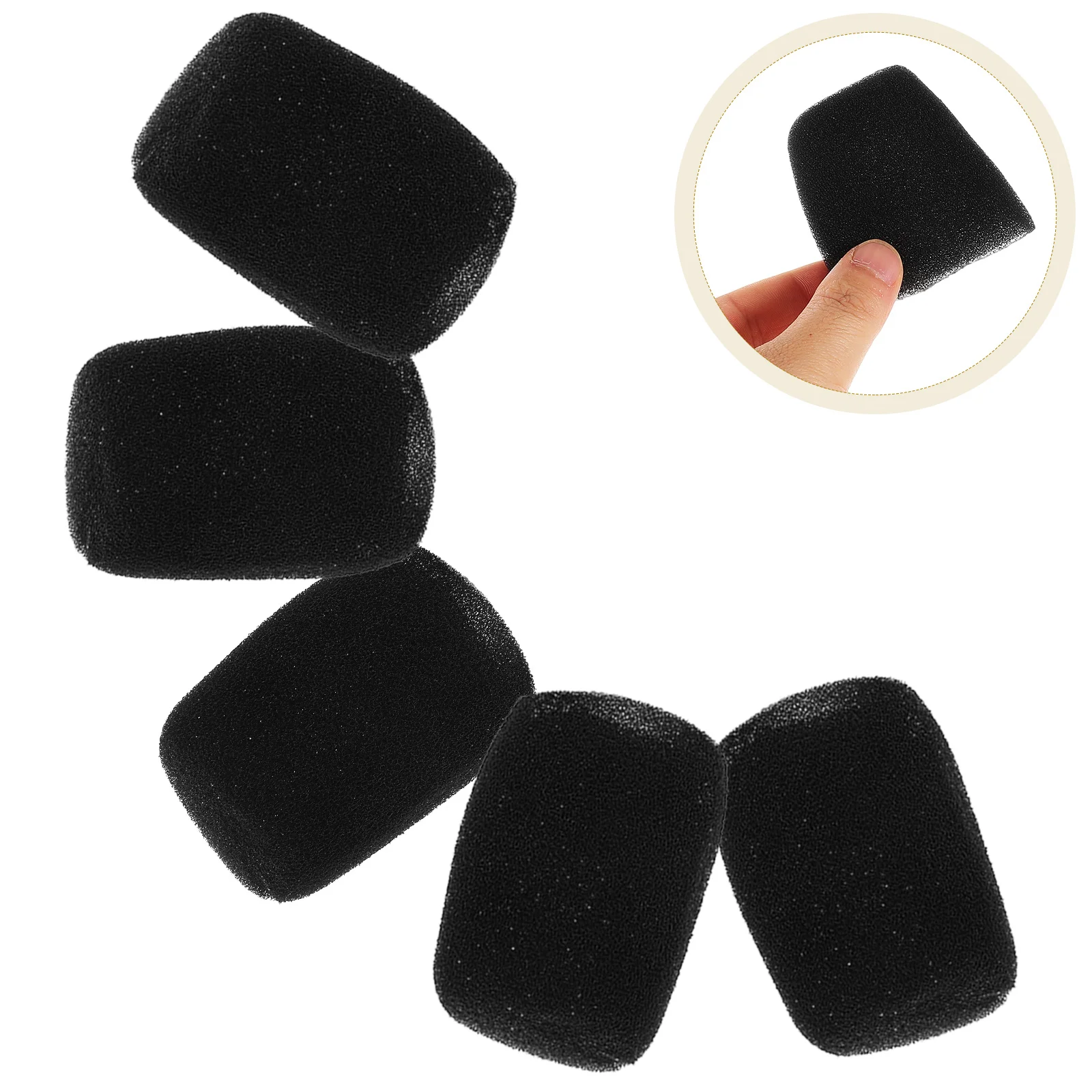 

12 Pcs Microphone Inner Sponge Cover Metal Windscreen Heads Shield Windproof Mesh Foam Covers