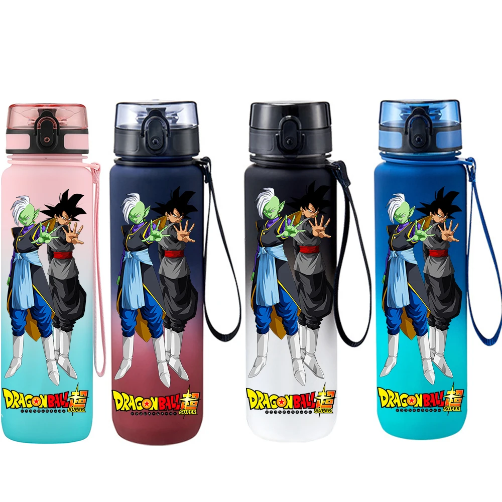 650ML Dragon Ball Anime Goku Black Zamasu Fashion Plastic PcLeak Proof Resistant Outdoor Portable Travel Sports Water Cup