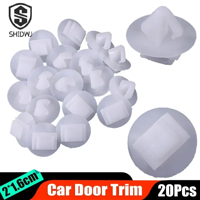 20Pcs/lot Car Exterior Door Trim Clips Bumpstrip Rub Strip Moulding Plastic Rivets Retainer For C2 C3 /206 207 Wholesale