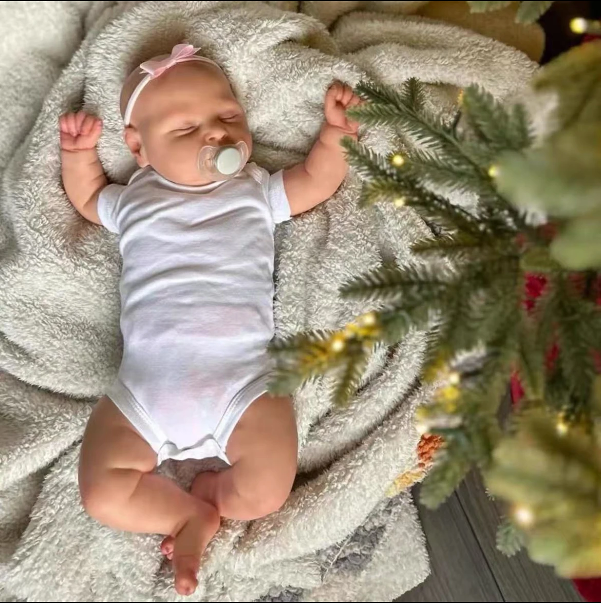 

49cm Peaches reborn baby doll detailed hand-painted real soft touch cuddly baby collectibles realistic doll