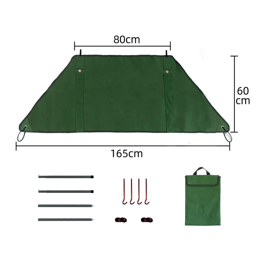 Camping Outdoor Activities Barbecue Windscreen Bonfire Windscreen Easy To Carry Lightweight Reflective Wind Rope