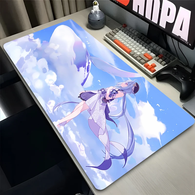Mouse Pad PC Non Slip Rubber Mousepad Laptop Gamer Cabinet Keyboard Pad Office Computer Gaming Desk H-honkai Impact 3 Mouse Mat