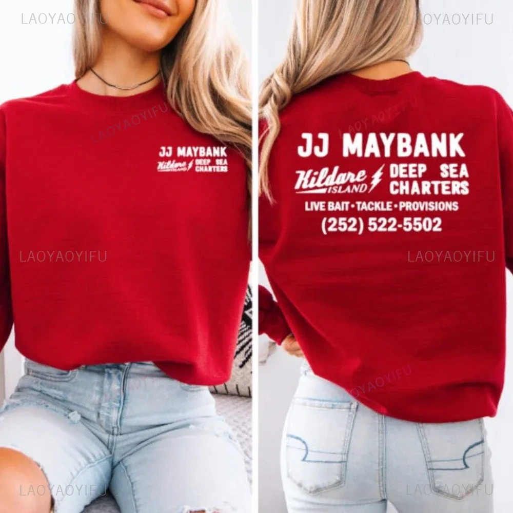 JJ Maybank Outer Banks P4L Graphic T Shirts Woman Man Outer Banks Pogue Life Beach High Quality Cotton T-shirt Casual Ropa Mujer