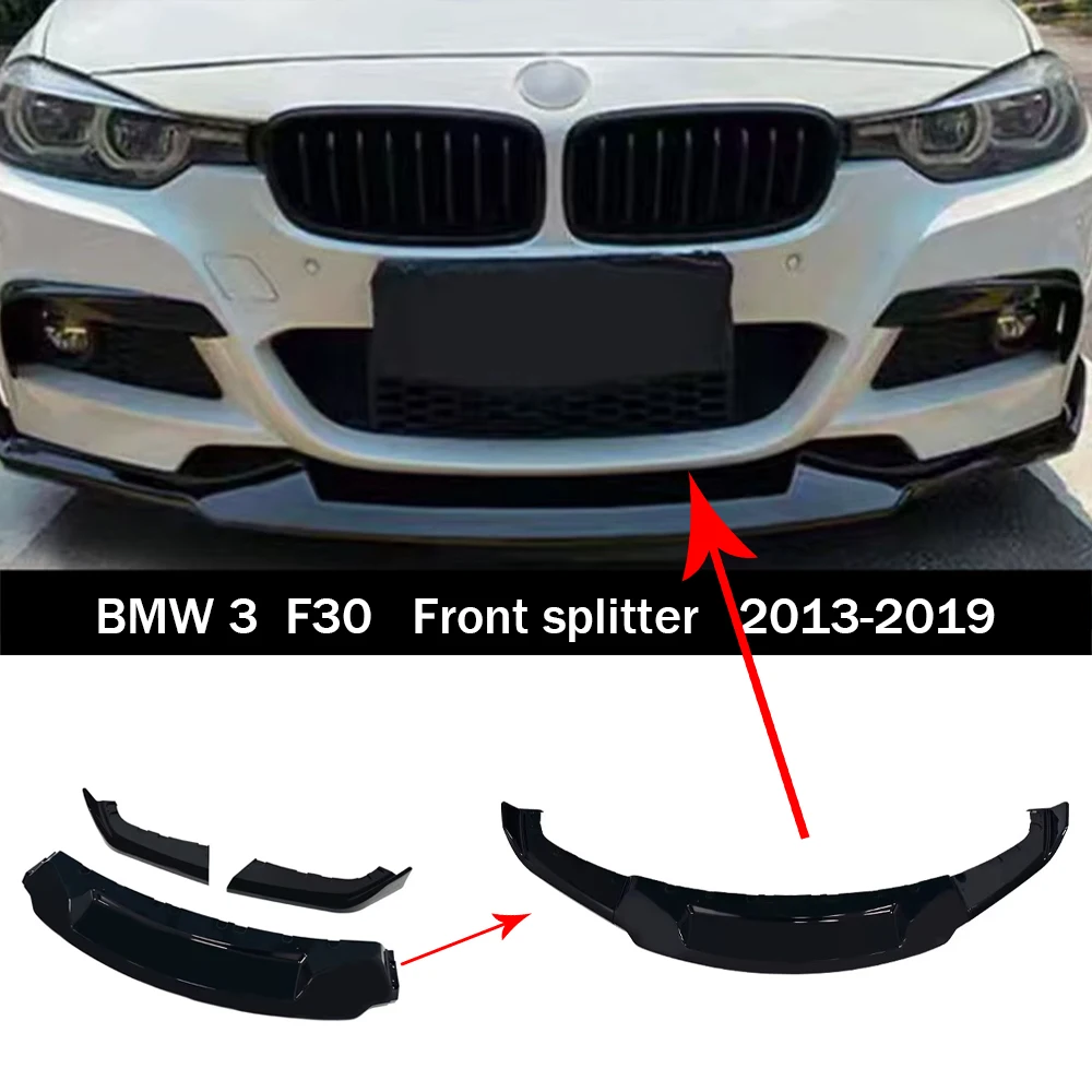 

Для BMW 3 серии F30 F31 M Sport 2012-2019 MAD Стиль Передний бампер Губный спойлер Сплиттер Диффузор Лезвие Нижние автоаксессуары