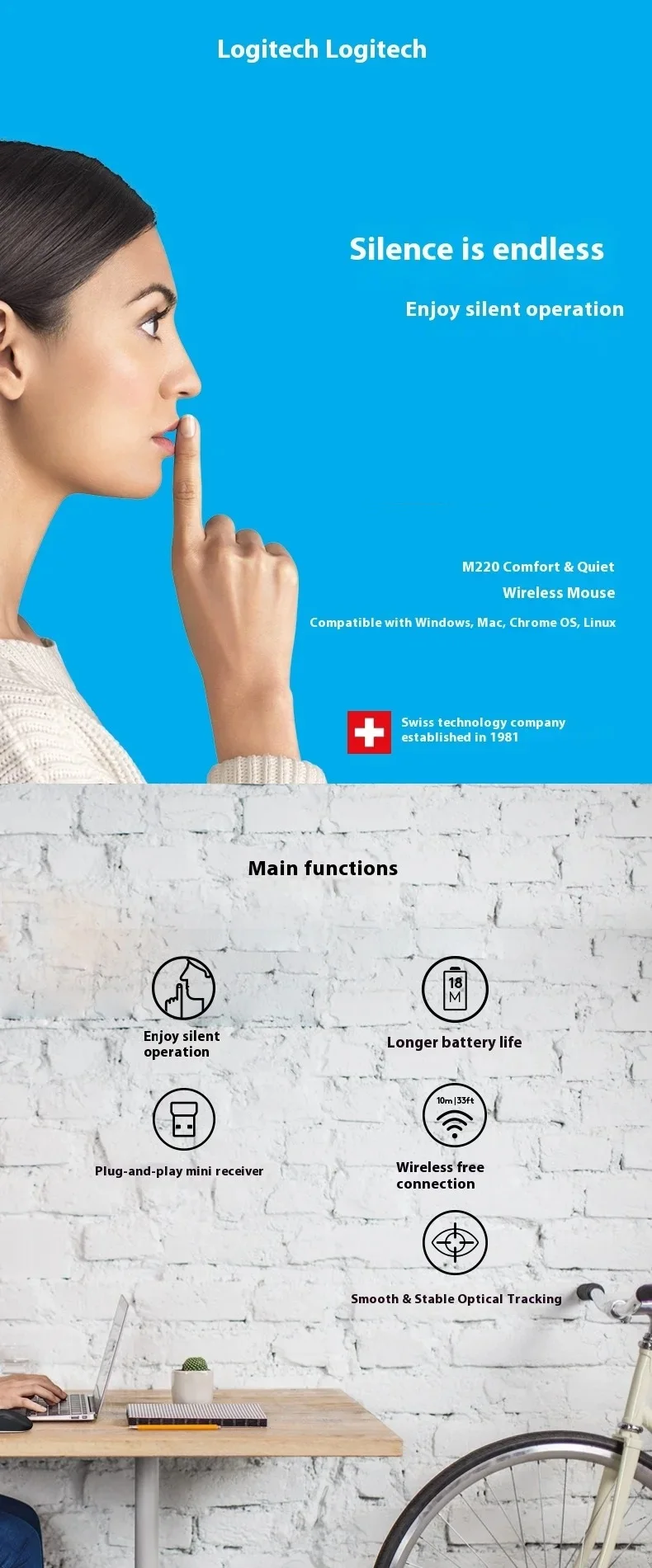 

Беспроводная Bluetooth-мышь Magic для компьютера, перезаряжаемая, сенсорная, тонкая, эргономичная, двухрежимная, бесшумная, для Apple Macbook Air