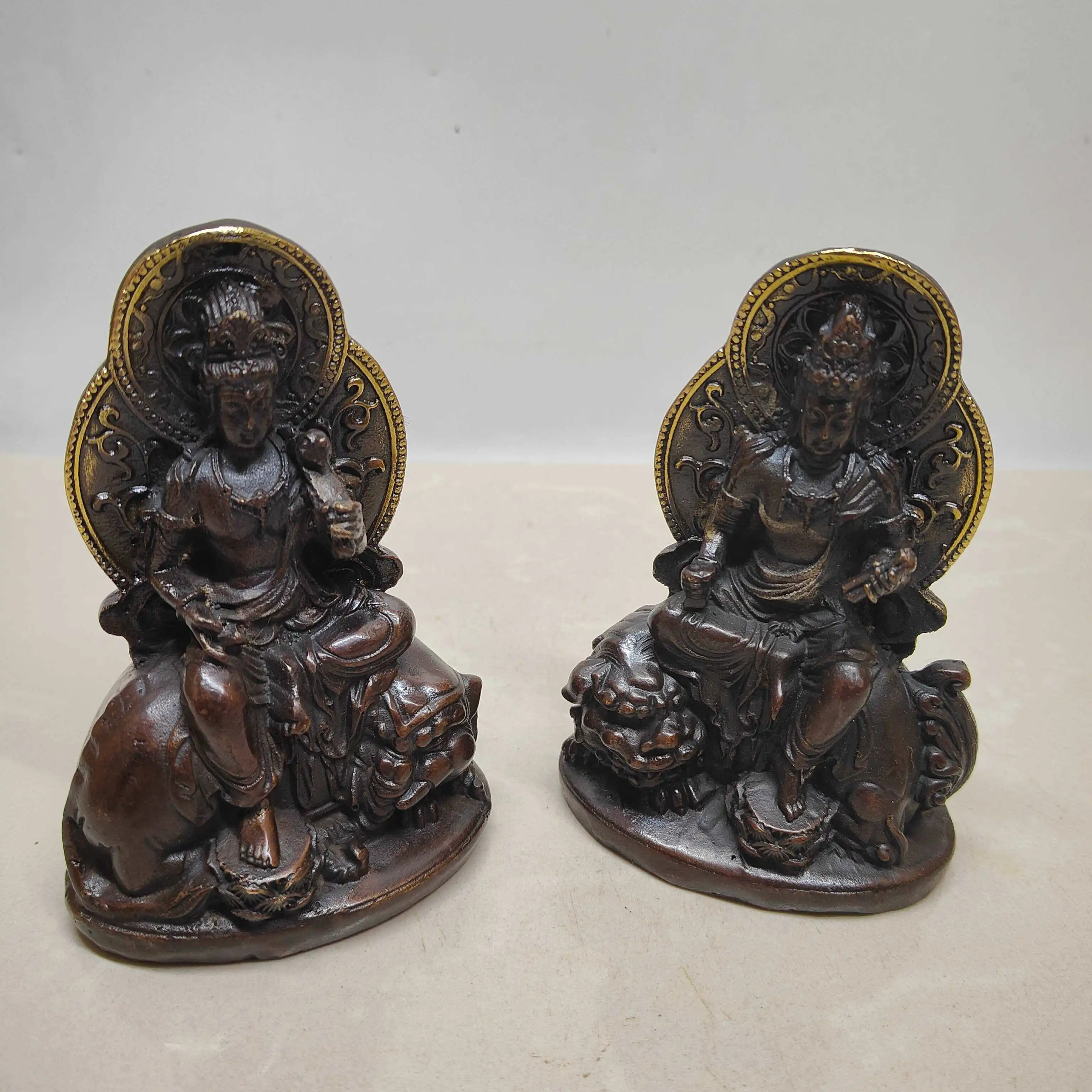 Vintage Brass Manjusri Guanyin - Tv Art And Craft recension och pris