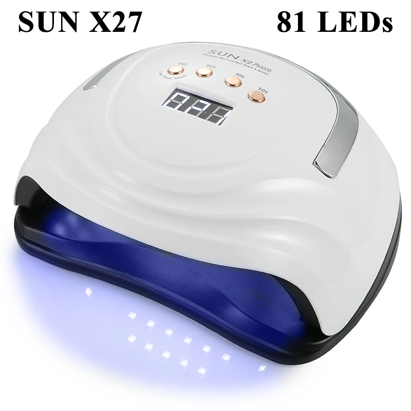 Professional LED UV Nail Dryer Lamp for Nails Gel Polish Dryer 4 Timers 81 LEDs Light Nail Art Accessories Curing Gel Toe Nails