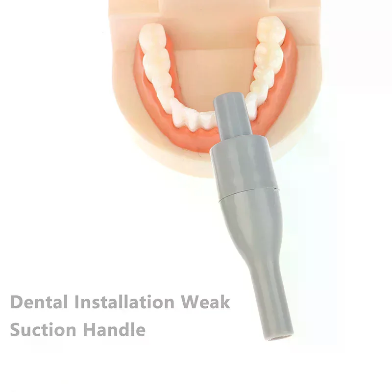 

1PCS Dental Oral Saliva Ejector Suction Short Grey Weak Handpiece Valve Dental Materials Weak Handpiece Tip Adaptor