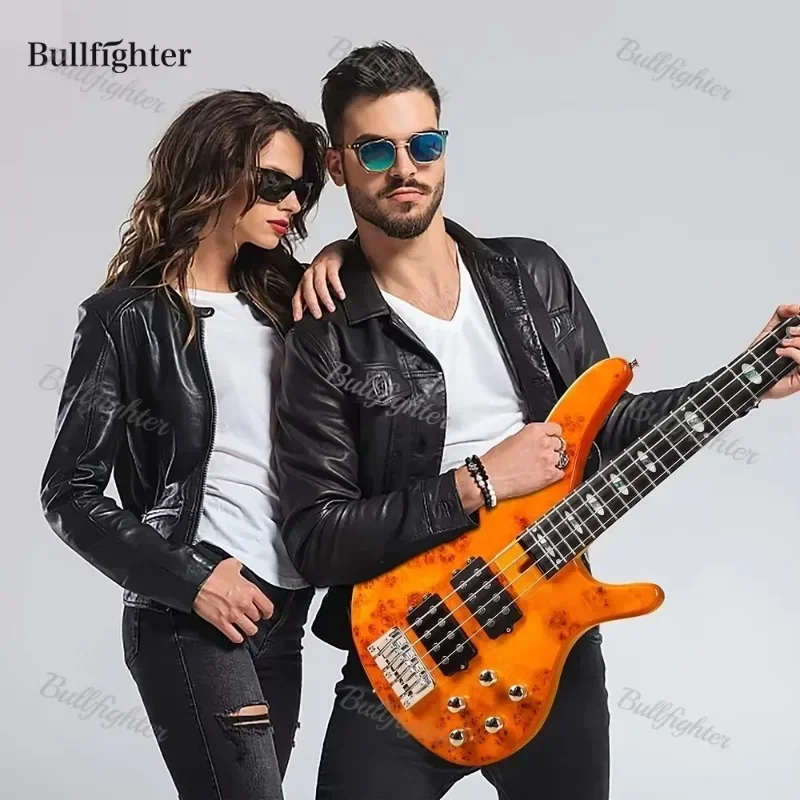 High Grade 4/ 5 Strings Maple Burl Top Solid Body Guitare Bass Kit Affordable Fashion Active Electric Bass Guitar view 6