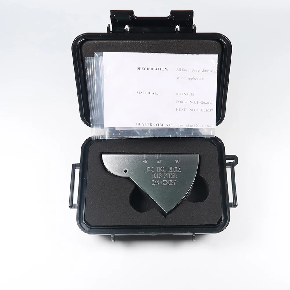 TMTECK AWS نوع DSC كتلة المعايرة القياسية AWS D1.1/D1.1M-2020 بوصة نوع 1018 الصلب لمحولات شعاع الزاوية