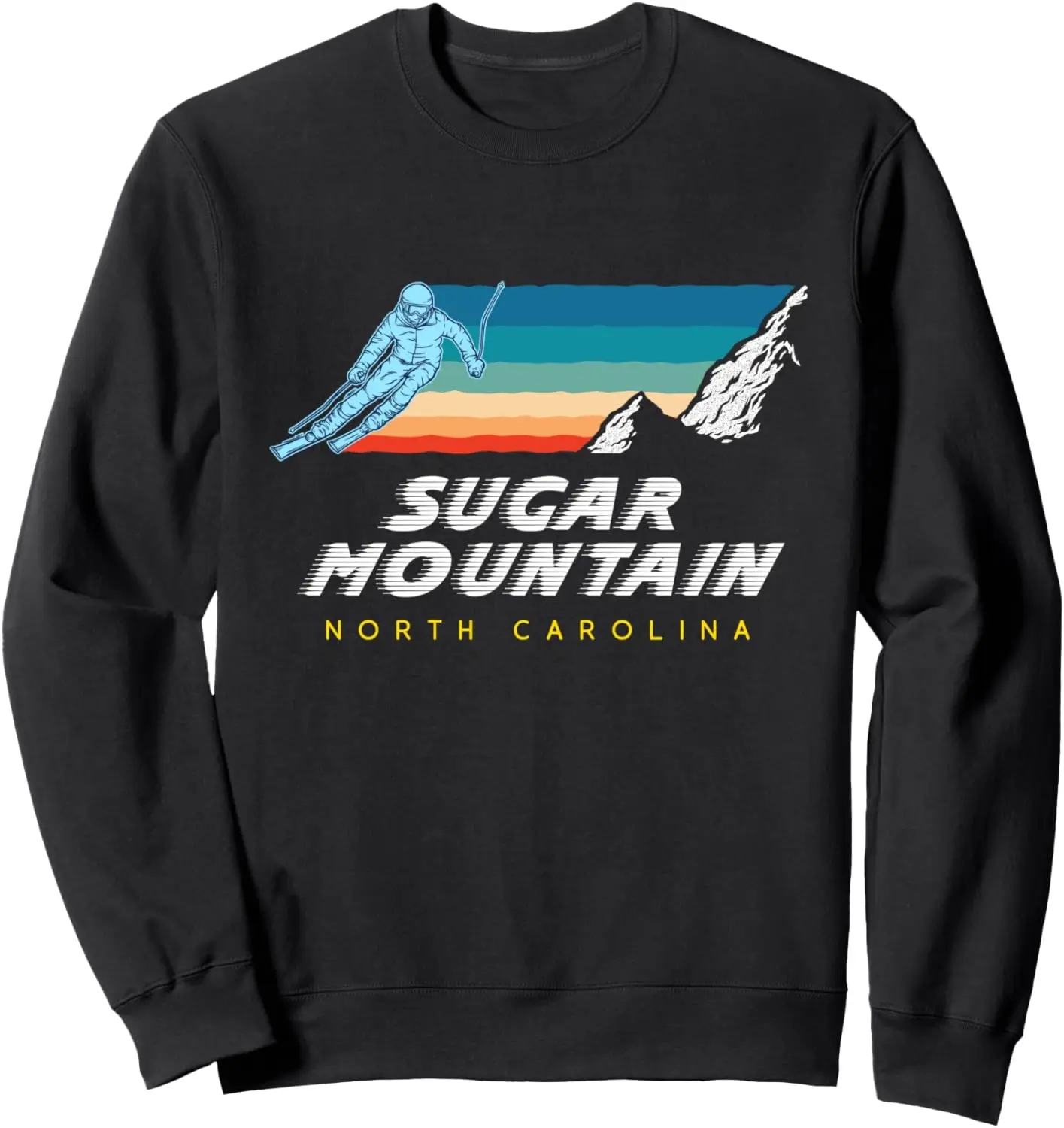 

Sugar Mountain, North Carolina - USA Ski Resort 1980s Retro Sweatshirt