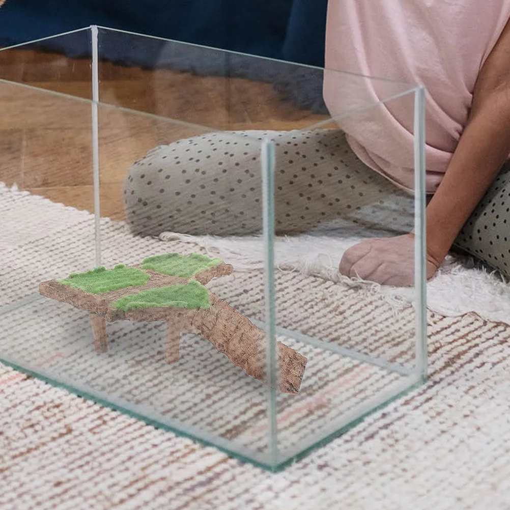 

Durable Resin Turtle Basking Platform Rockery Safe Climbing Resting Hide Turtle Tank Rockery Aquarium Accessory