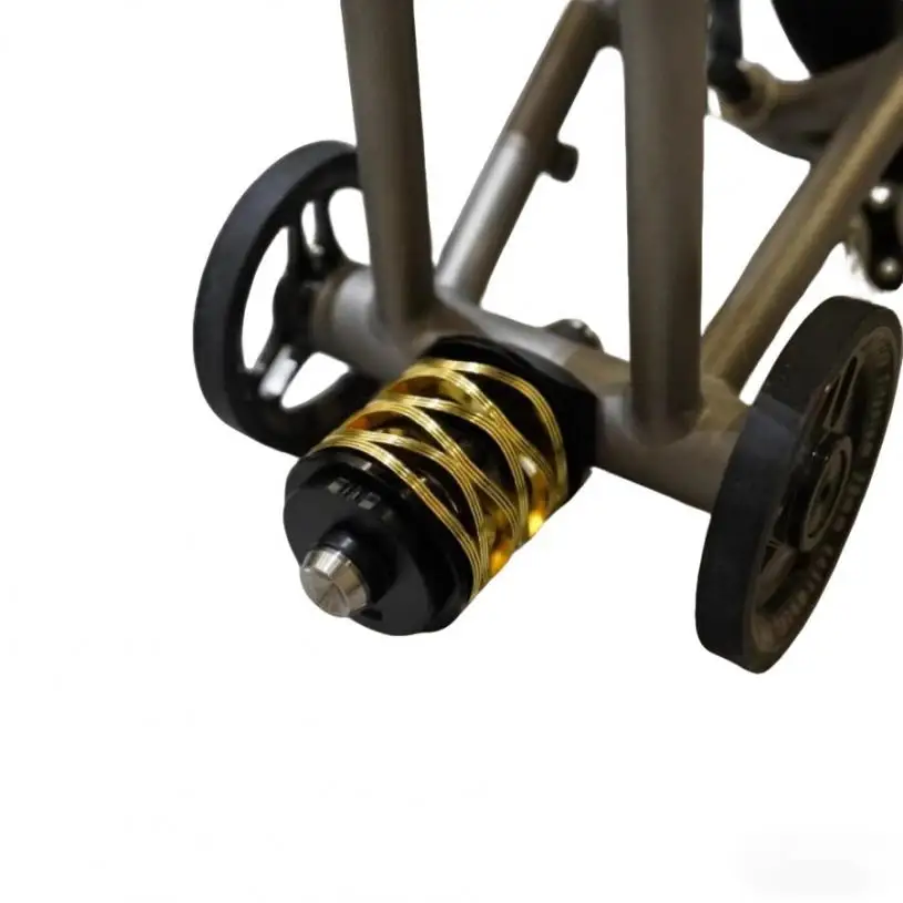 Litepro Für Brompton T/Pline Faltrad Hinten Stoßdämpfer Klapp Fahrrad Titan Achse Upgrade Federung – Detail 10