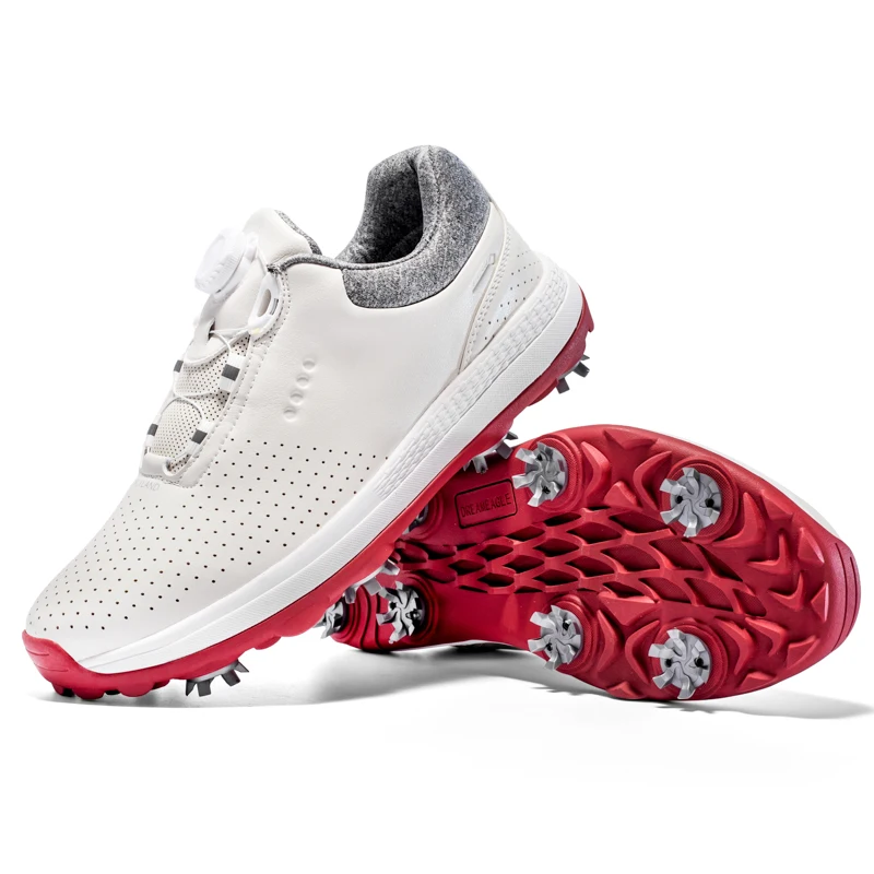 Professional Spiked Men Golf Shoes Waterproof Microfiber Anti-collision Toe Outdoor Competition Sports Sneakers size 39-49