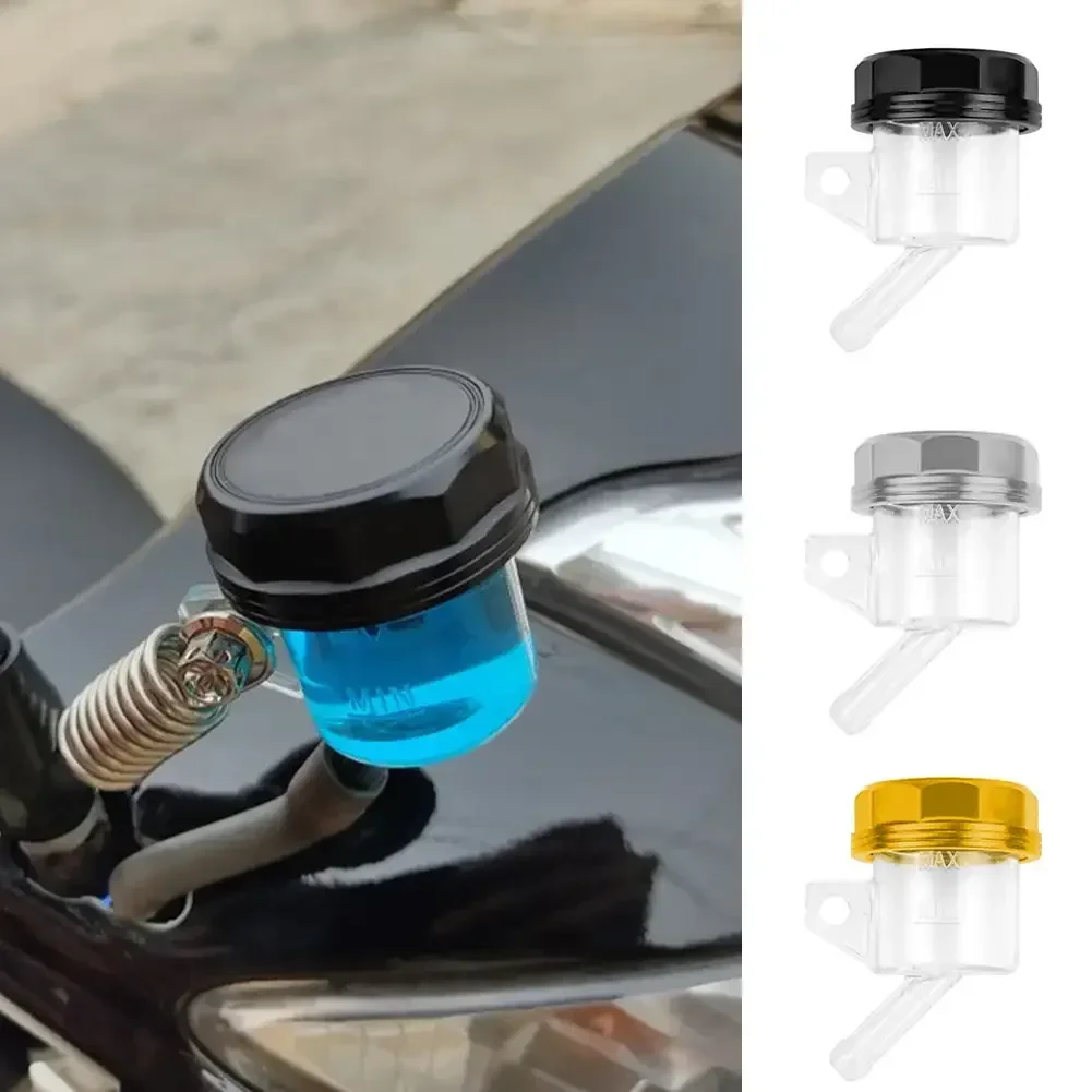 Aluminum Alloy Motorcycle Brake Fluid Reservoir Motorbike Rear Clutch Tank Oil Fluid Cup Universal for Honda Suzuki Yamaha BMW