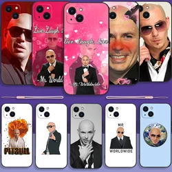 Mr Worldwide Says To Live Laugh Love Phone Case For iPhone 15 14 13 12 11 Pro Mini X XR XS MAX SE 8 7 Plus Silicone Cases with