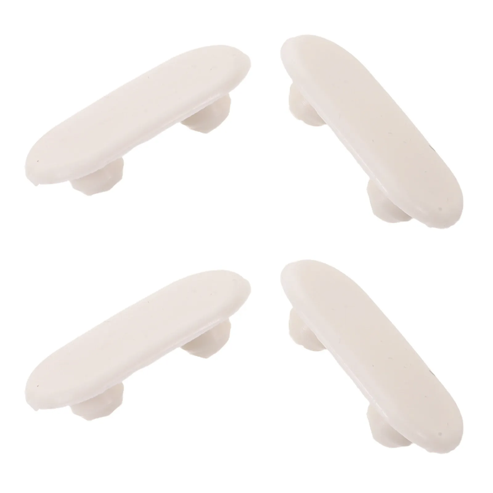 4Pcs Toilet Seat Bumpers Replacement Parts Noise Dampening Spacers Stabilizer Pads Toilet Lid Buffers Bathroom Shock Absorbers