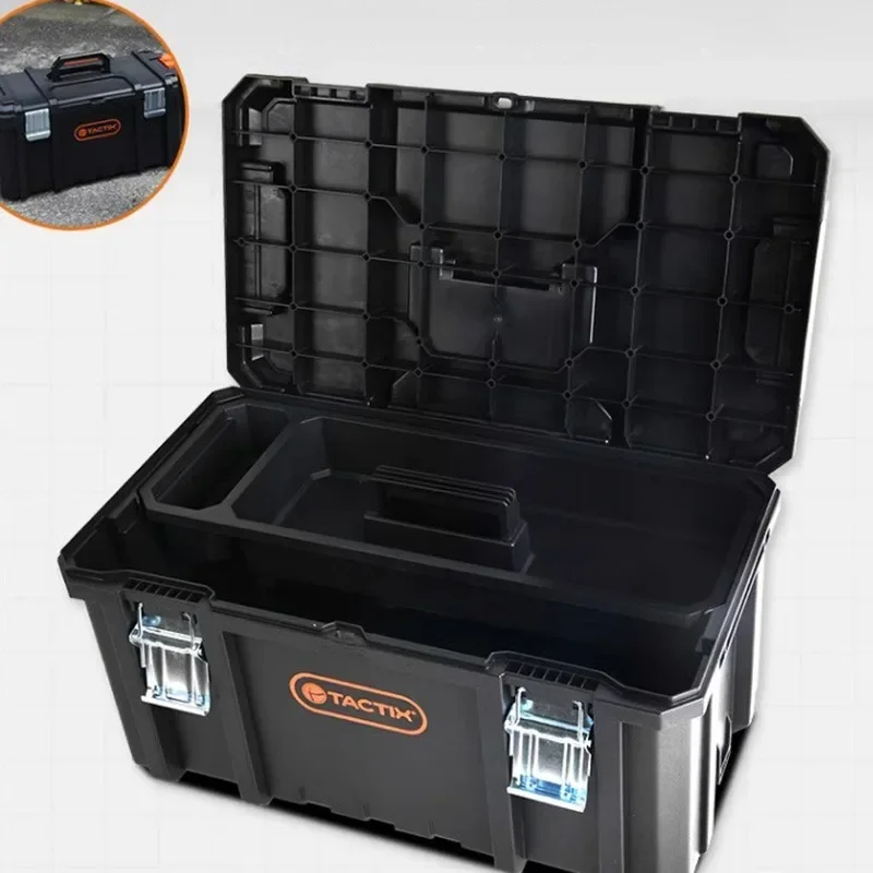 Multifunctional Tool Organizer Box Rigid Plastic Case Suitcase Professional Rolling Toolbox with Wheels Lock Large Complete Part