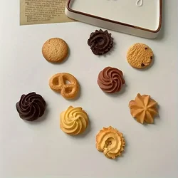 New Fun Creative Cute Biscuit Refrigerator Magnet 6pcs Decoration Chocolate Photos Resin Stickers Halloween Christmas Eve fridge
