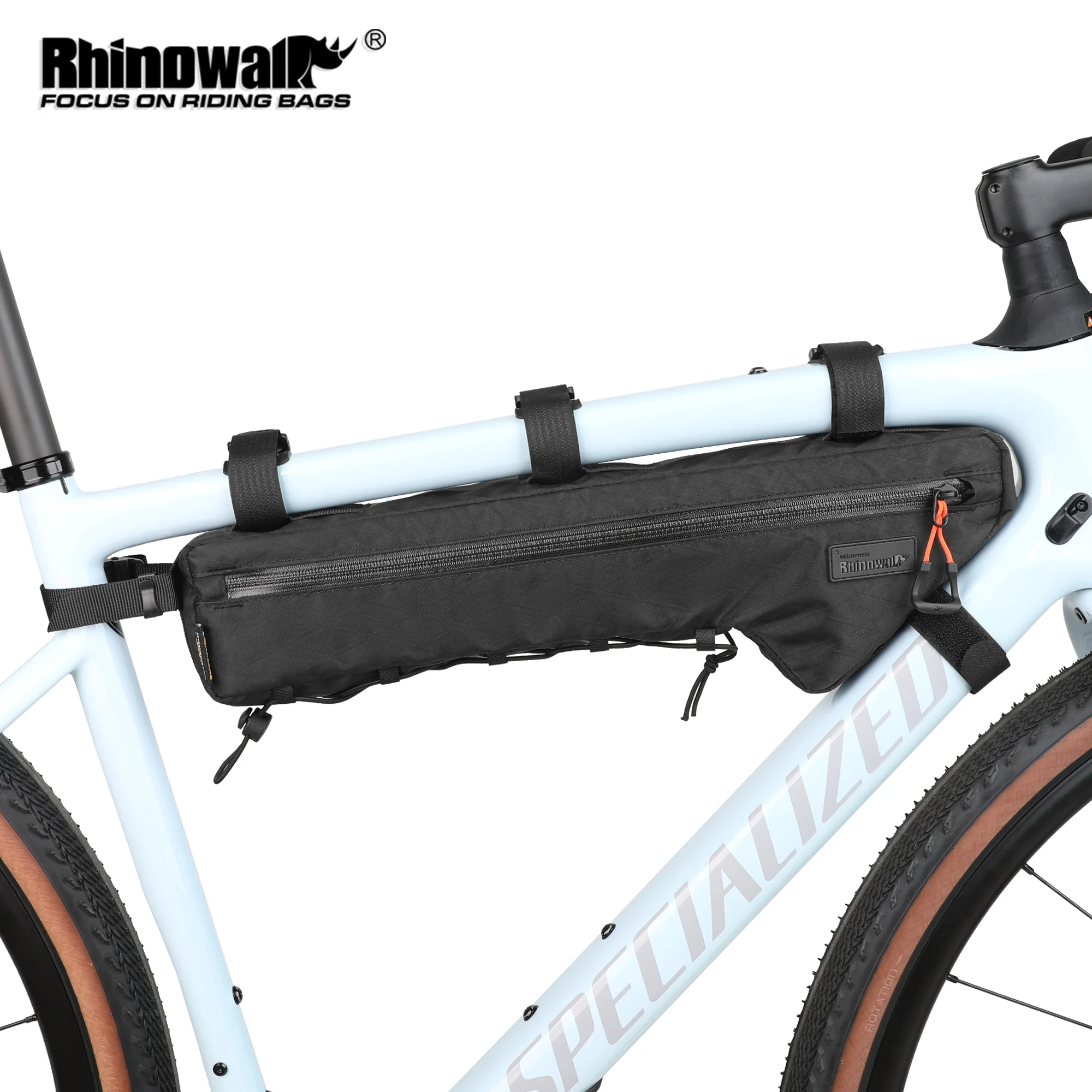 

Rhinowalk Bicycle Frame Bag Rainproof Cycling Triangle Pouch Crossbeam Bag For MTB&Road Bike With 17 Inch or Larger Frame Length