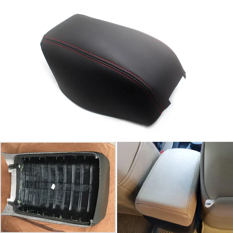 Microfiber Leather Car Center Armrest Console Box Protection Cover Trim For Nissan Qashqai 2008 2009 2010 2011 2012 2013 - 2017